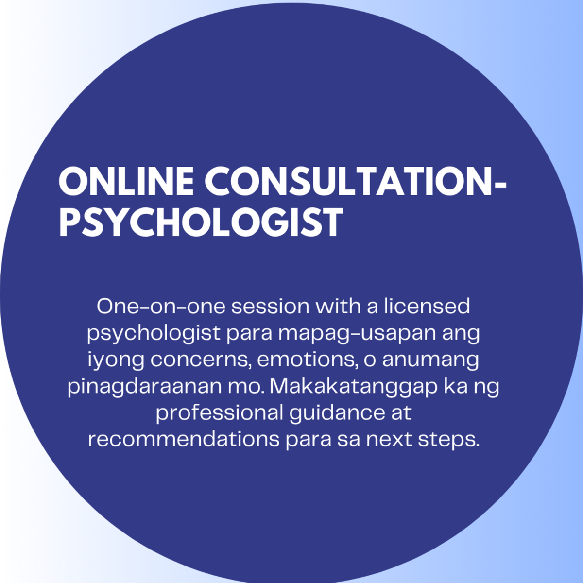 Online Consultation (Licensed Psychologist) UP TO 1 HR