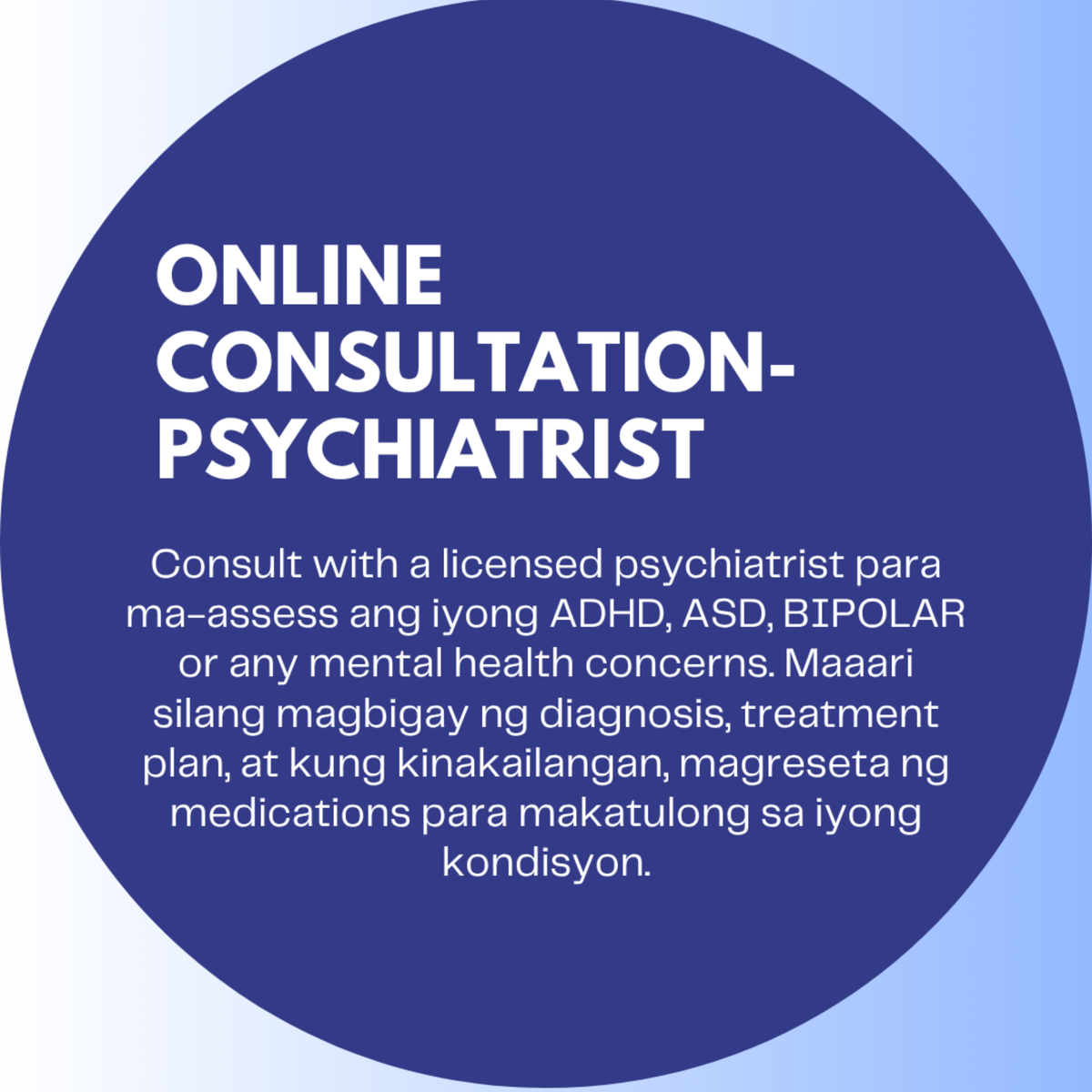 Psychiatrist Online Consultation (MEDICAL DOCTOR) 40 MINS TO 1HR